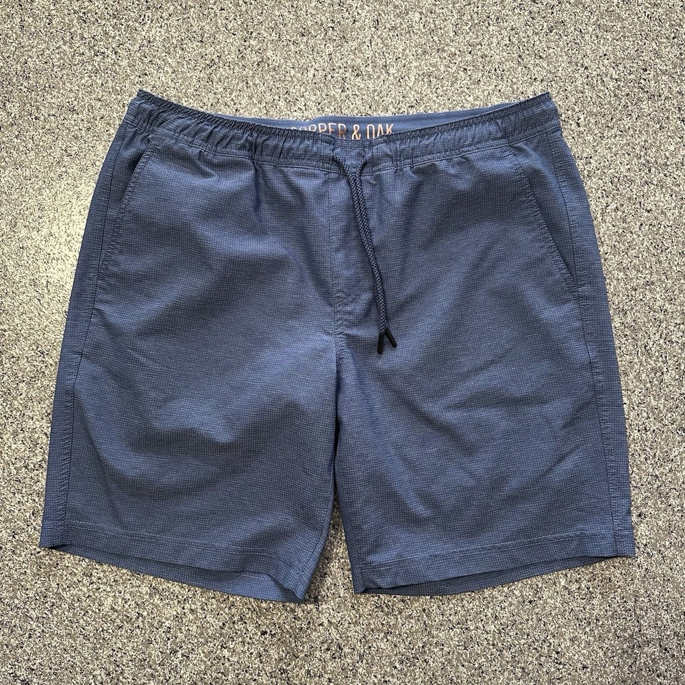 Copper & Oak Shorts Mens L Active 2 in 1 Tight Lined Pull On Drawstring Blue
